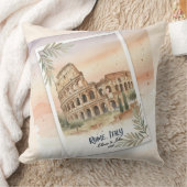 ローマ・イタリア新婚旅行または休暇の記念品 クッション (ブランケット)