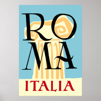 ローマ、イタリア旅行ポスター ポスター