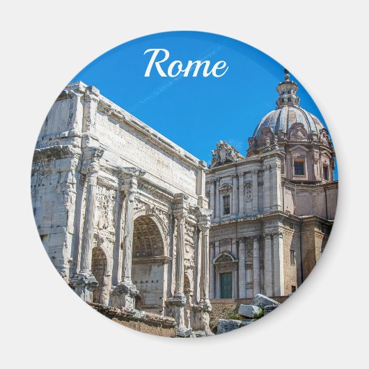 ローマ、イタリア磁石のローマのローマのフォーラム遺跡 マグネット (正面)