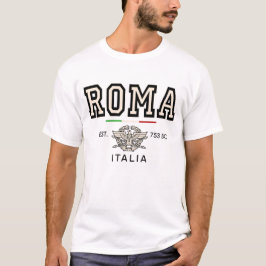ローマ・イタリア・エスタブリッシュド753BC ヴィンテージ・バーシティ Tシャツ