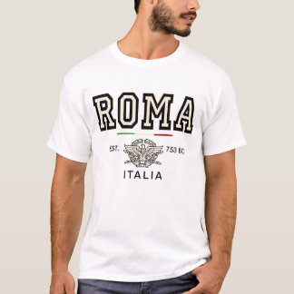 ローマ・イタリア・エスタブリッシュド753BC ヴィンテージ・バーシティ Tシャツ