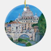 ローマ、イタリア-オーナメント セラミックオーナメント (裏面)