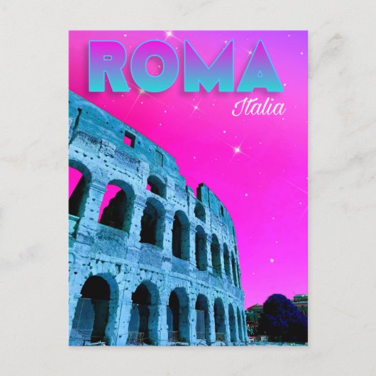 ローマ、イタリア - コロッセオの絵葉書 ポストカード (正面)