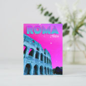 ローマ、イタリア - コロッセオの絵葉書 ポストカード (スタンド正面)