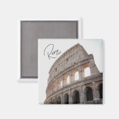 ローマ、イタリア。コロッセオ マグネット (正面/裏面)