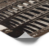 ローマ、イタリア、コロッセオ、ヴィンテージ ポスター (角)