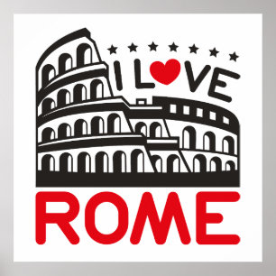 ローマ イタリア コロッセオ 旅行が好き ポスター