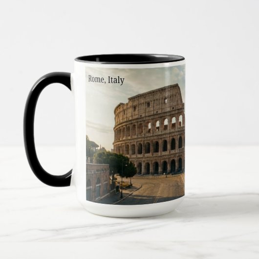 ローマ イタリア コロッセオ 日没風景 マグカップ (左)