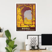 ローマ、イタリア"ローマ"ヴィン表現テージトラベル ポスター (ホームオフィス)