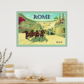 ローマ～イタリア～ヴィンテージ旅行ポスター ポスター (キッチン)