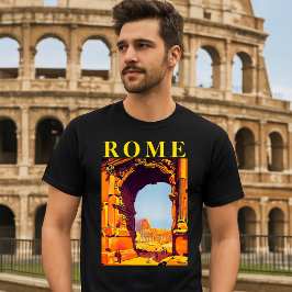 ローマ イタリア ヴィンテージ 観光 トラベル Tシャツ