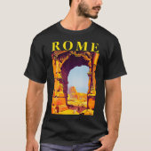 ローマ イタリア ヴィンテージ 観光 トラベル Tシャツ (正面)
