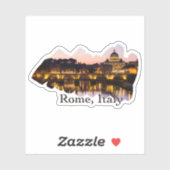 ローマ、イタリア:夜のロマンチックな都市 シール (シート)