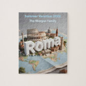 ローマ イタリア 家族旅行 記念品 ジグソーパズル (縦)