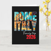 ローマ イタリア 家族旅行 2026 ヨーロッパ バケーション コロッ カード (黄色い花)