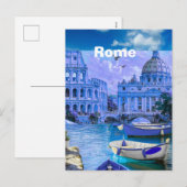 ローマ イタリア 旅行 はがき, ローマ 旅行 はがき, シーズンポストカード (正面/裏面)