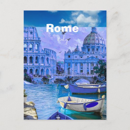 ローマ イタリア 旅行 はがき, ローマ 旅行 はがき, シーズンポストカード (正面)