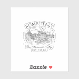 ローマ イタリア - 永遠の都市の遺跡 旅行のお土産 シール