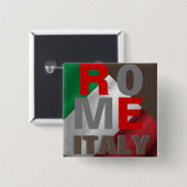 ローマ・イタリア 缶バッジ (正面&裏面)