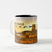 ローマ、イタリア(Mojisola Gbadamosi - Okubule) ツートーンマグカップ (正面左)