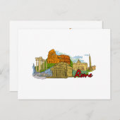 ローマ – イタリア.png ポストカード (正面/裏面)