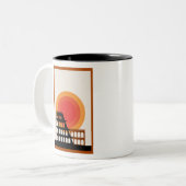 ローマ、イタリアColosseumポストカード未編集ヴィンテージ ツートーンマグカップ (正面左)