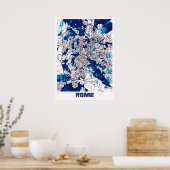 ローマ – イタリアMilkTeaシティマップ ポスター (キッチン)