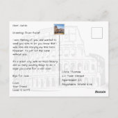 ローマ・イタリアThe Vatican ポストカード (裏面)