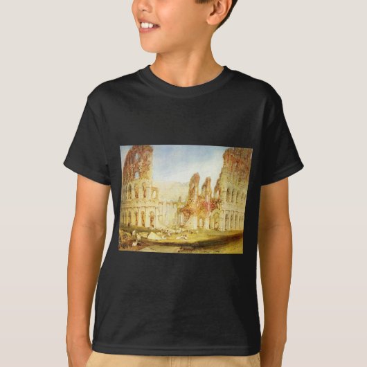 ローマ、ウィリアムターナー著Colosseum Tシャツ (正面)