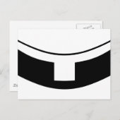 ローマ・カトリック聖職者の襟 ポストカード (正面/裏面)