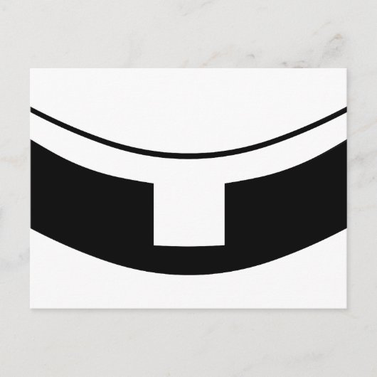 ローマ・カトリック聖職者の襟 ポストカード (正面)