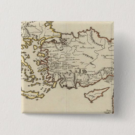 ローマ、ギリシャ、トルコ 缶バッジ (正面)