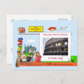 ローマ!コロッセオからのぞき見! ポストカード (正面/裏面)