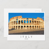 ローマ、コロッセオ、イタリア ポストカード (正面/裏面)