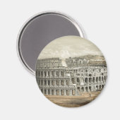 ローマ コロッセオ ヴィンテージ アート マグネット (正面/裏面)