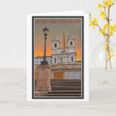 ローマ-スペイン人のステップ カード (黄色い花)