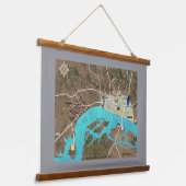 ローマ&バイキングロンドンタペストリー 吊り下げ型タペストリー (傾斜あり)