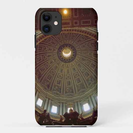 ローマ、バチカンのセントピーターのバシリカ会堂のドーム Case-Mate iPhoneケース (裏面)