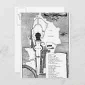 ローマ、バチカンの地上計画 ポストカード (正面/裏面)