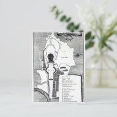 ローマ、バチカンの地上計画 ポストカード (スタンド正面)