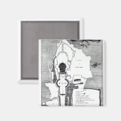 ローマ、バチカンの地上計画 マグネット (正面/裏面)