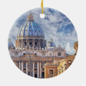 ローマ、バチカン市聖ペテロ大聖堂 セラミックオーナメント (裏面)