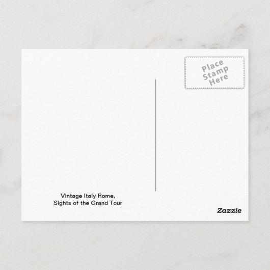 ローマ、バチカン、セントピーターズスクエア ポストカード (裏面)