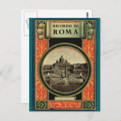 ローマ、フレ飾ーム ポストカード (正面/裏面)