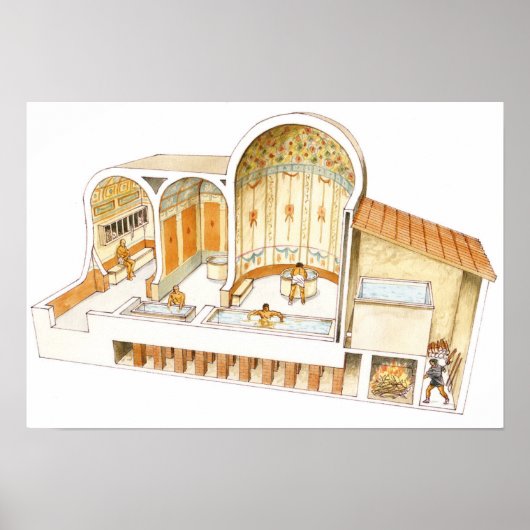 ローマ。プライベート風呂 ポスター (正面)