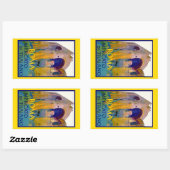 ローマ~メルカトディトラリアーノ 長方形シール (シート)