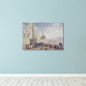 ローマ，モンテカバロ キャンバスプリント (インサイチュ (ウッドフロア))