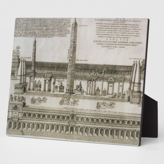 ローマ、ローマのサーカス・マクシムスの計画は、 フォトプラーク (側面)