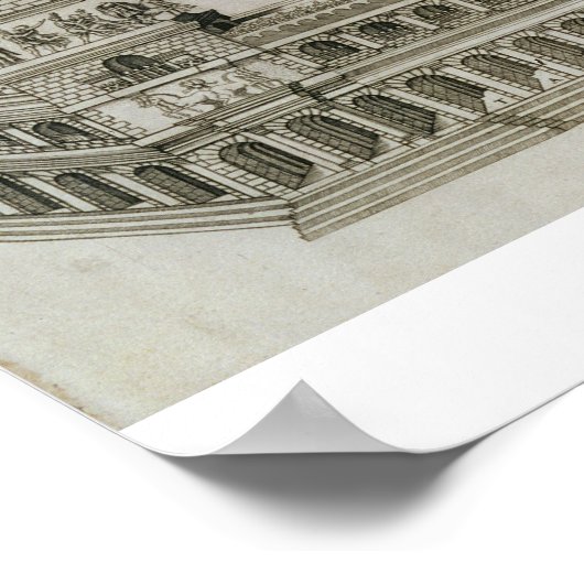 ローマ、ローマのサーカス・マクシムスの計画は、 ポスター (角)