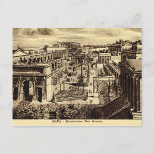 ローマ、ローマ時代のアーティストのImpression of Forum ポストカード
